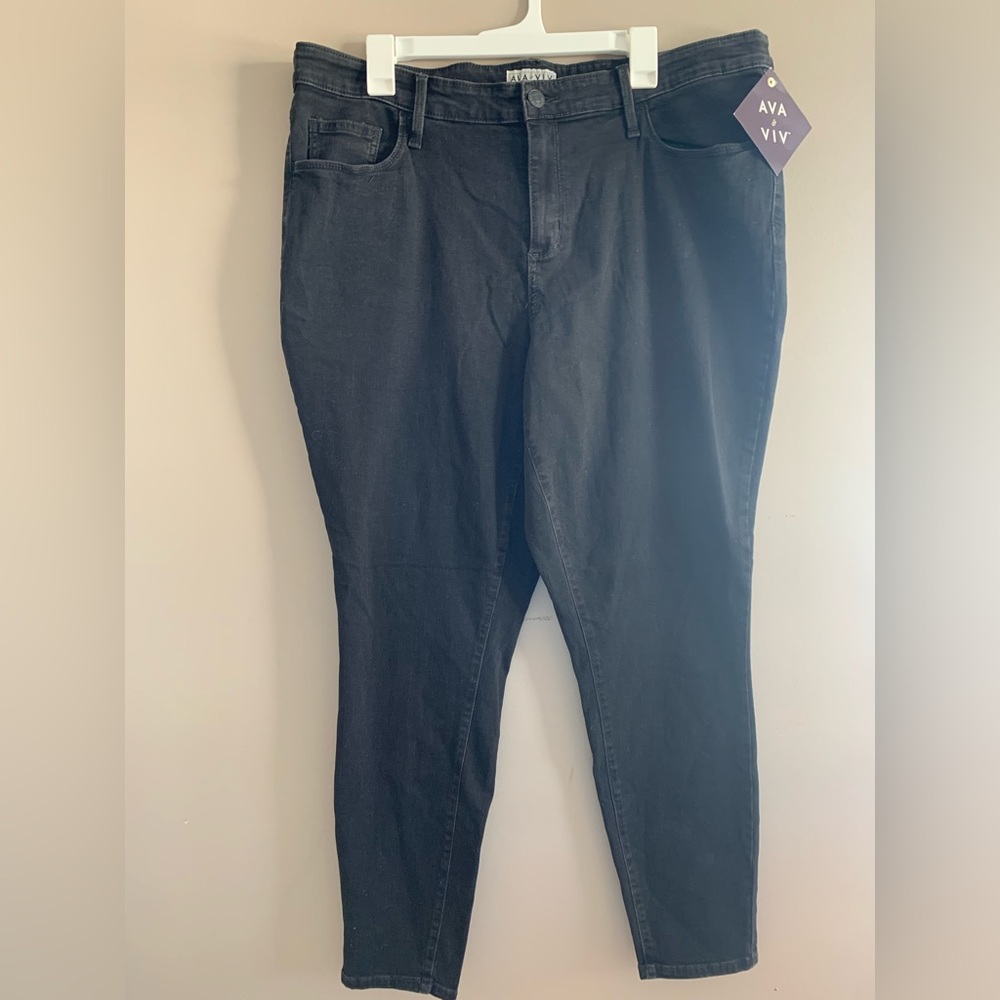 Ava & Viv Black Skinny Jeans. NWT. Various sizes